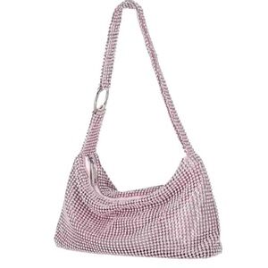 Jessica McClintock Brigid Ball Mesh Hobo Bag - Petal Pink - Retail $74